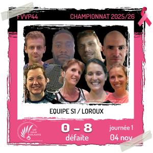 Rencontre J1 de la S1 : Vigneux contre Loroux (défaite)